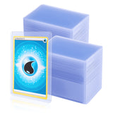 Mcbazel 100 st genomskinliga spelkort, skyddsfodral i hårdplast med skyddsfilm (35PT-Blue Ray)