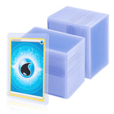 Mcbazel 100 st genomskinliga spelkort, skyddsfodral i hårdplast med skyddsfilm (35PT-Blue Ray)