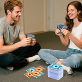 Mcbazel 100 st genomskinliga spelkort, skyddsfodral i hårdplast med skyddsfilm (35PT-Blue Ray)