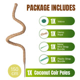 4MM Width Bendable Coir Pole for Climbing Plants Growth-Bending Version(150cm)