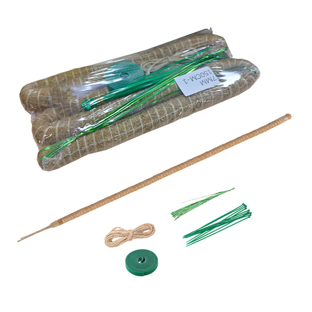 7MM Width Bendable Coir Pole for Climbing Plants Growth-Bending Version(150cm)#