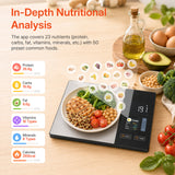 Stainless Steel Smart Bluetooth Electronic Kitchen Nutrition Scale-5kg/1g(#KN2432LB)