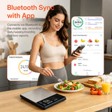 Stainless Steel Smart Bluetooth Electronic Kitchen Nutrition Scale-5kg/1g(#KN2432LB)