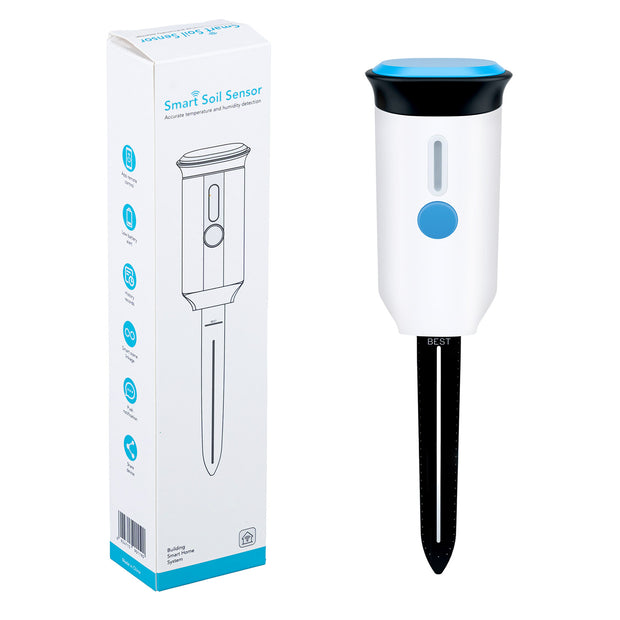 Wi-Fi Smart Indoor Soil Tester - White&Blue#