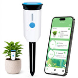 Wi-Fi Smart Indoor Soil Tester - White&Blue#