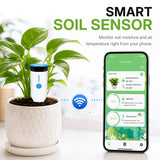 Wi-Fi Smart Indoor Soil Tester - White&Blue#