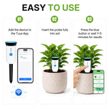 Wi-Fi Smart Indoor Soil Tester - White&Blue#