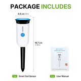 Wi-Fi Smart Indoor Soil Tester - White&Blue#