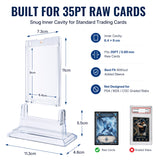 6 Pcs 35pt Magnetic Acrylic Card Holder#