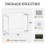 High-Transparency Acrylic Magnetic Display Box-15.2*6.8*12.2cm(OP Serious)#