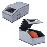 2 Pcs Baseball Cap Storage Box–Grey(42*22*17cm)#