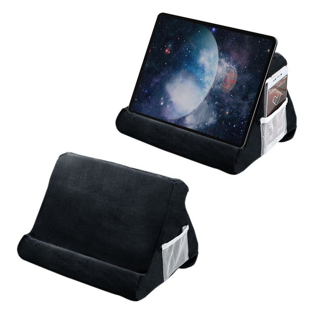 Multi-Angle kuddfäste för surfplatta/iPad/e-bokläsare - Svart