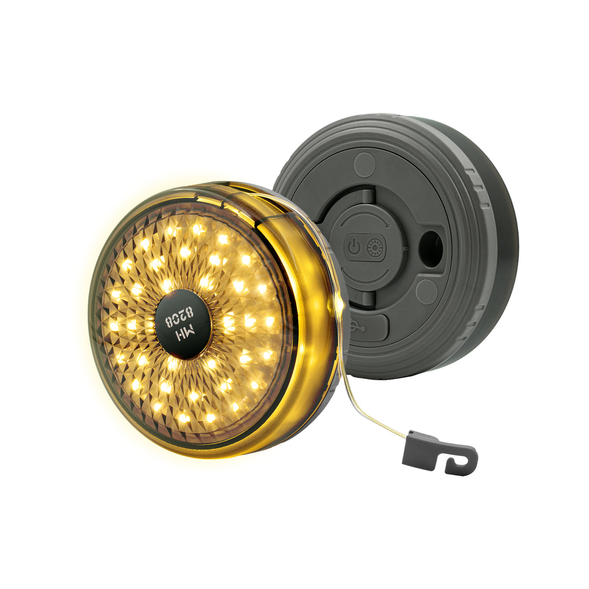 12 meter LED-campingbelysning (varmvit-Morandi)