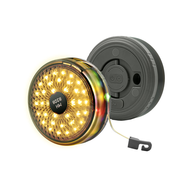 12 meter LED-campingstämningbelysning (färgglad-Morandi)