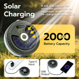Mcbazel 10 meter soldriven LED magnetisk campingstämningsbelysning med fjärrkontroll (Färgglad)