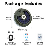 Mcbazel 10 meter soldriven LED magnetisk campingstämningsbelysning med fjärrkontroll (Färgglad)
