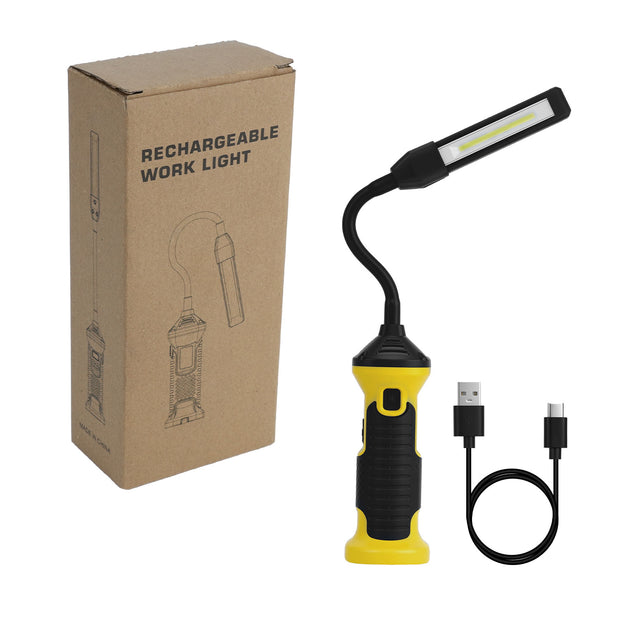 Multi Light Source Adjustable Angle Rechargeable Work Light-Black&Yellow(MX-BD30-02)#