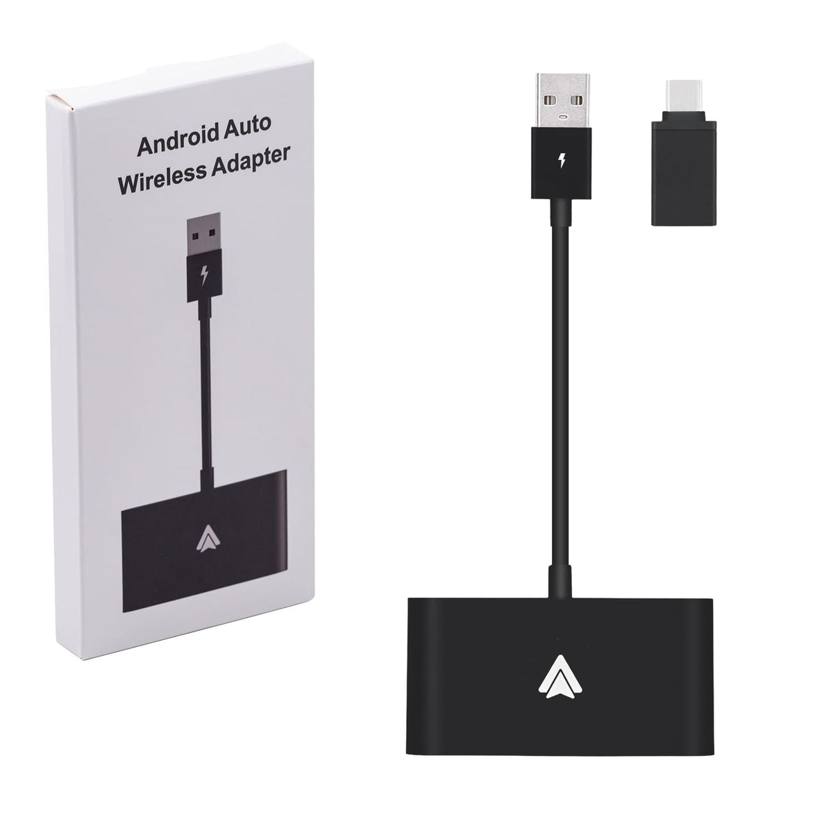 Mcbazel trådlös Android Auto-omvandlaradapter för Android-Svart