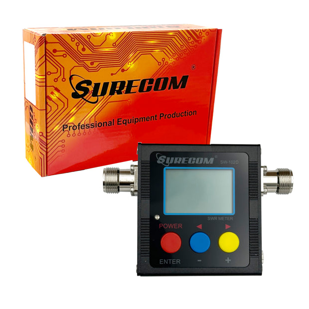 Mcbazel Surecom SW-102D-S VHF/UHF 125-525Mhz 120W V.S.W.R. & Effektmätare (SO239-kontakt)