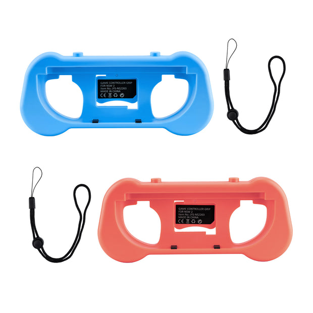 Mcbazel JYS Controller Grip with Game Card Storage for Nintendo Switch 2 Joy-con Controllers-Blue&Orange(JYS-NS2263)