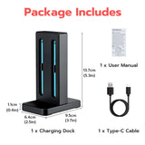 Mcbazel DOBE Charging Dock for Nintendo Switch 2 Joy-Con Controllers-Black(TNS-3192B)