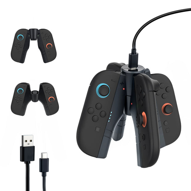 Mcbazel DOBE Charging Grip for Nintendo Switch 2 Joy-Con Controllers-Black(TNS-3156)