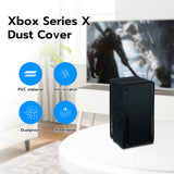 Mcbazel Dust Cover for Xbox Series X Console, Easy Access Cable Port, Anti-Scratch Protective Case Cover dust-Proof for Xbox Series X Console - Transparent