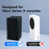 Mcbazel Dust Cover for Xbox Series X Console, Easy Access Cable Port, Anti-Scratch Protective Case Cover dust-Proof for Xbox Series X Console - Transparent