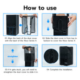 Mcbazel Dust Cover for Xbox Series X Console, Easy Access Cable Port, Anti-Scratch Protective Case Cover dust-Proof for Xbox Series X Console - Transparent