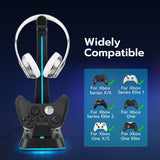 Mcbazel RGB Headphone Stand and Charging Station for Xbox Series X&S/Elite 1/ Elite 2/One/One X/One S/One Elite