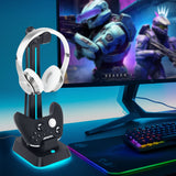 Mcbazel RGB Headphone Stand and Charging Station for Xbox Series X&S/Elite 1/ Elite 2/One/One X/One S/One Elite