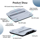 Dobe Multifunctional Cooling Stand with Charging for PS5 White (TP5-05102)