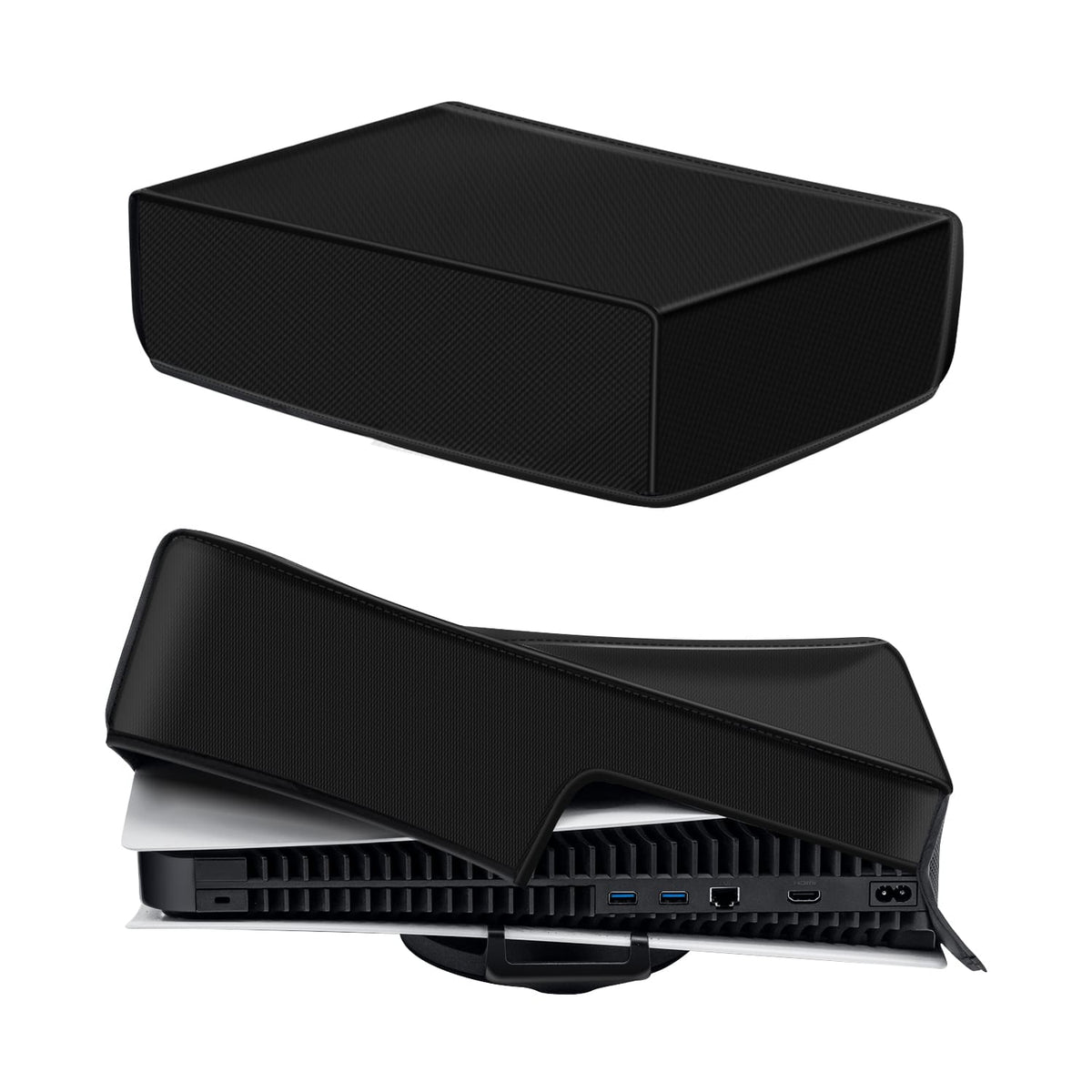 Horizontal Dust Cover for PS5 Game Console - Black