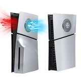 Ersättande sidopanel med kylventilation för PS5 Slim Disc Edition-Silver (2.0)
