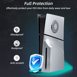 Ersättande sidopanel med kylventilation för PS5 Slim Disc Edition-Silver (2.0)