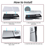 Ersättande sidopanel med kylventilation för PS5 Slim Disc Edition-Silver (2.0)
