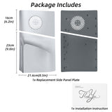 Ersättande sidopanel med kylventilation för PS5 Slim Disc Edition-Silver (2.0)