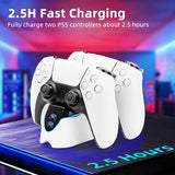 PS5 Edge Controller-laddare, PS5-laddstation för Playstation 5 DualSense-kontroller, snabb PS5-laddningsdocka för dubbla PS5-kontroller/PS5 Edge-kontroller, PS5-kontrollertillbehör