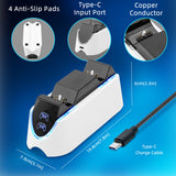 PS5 Edge Controller-laddare, PS5-laddstation för Playstation 5 DualSense-kontroller, snabb PS5-laddningsdocka för dubbla PS5-kontroller/PS5 Edge-kontroller, PS5-kontrollertillbehör