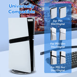 Mcbazel PS5 Vertical Stand for PS5 Pro/PS5 Slim/PS5 UHD Disc/Digital Consoles, Base Stand for PS5 Accessories (Silver)