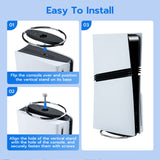 Mcbazel PS5 Vertical Stand for PS5 Pro/PS5 Slim/PS5 UHD Disc/Digital Consoles, Base Stand for PS5 Accessories (Silver)