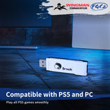 Brook Wingman FGC2 Converter– Arcade Joystick Adapter Gamepad for PS5 & PC, Supports All PS5 Games