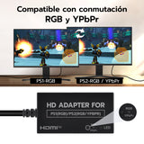 Mcbazel Multifunktionell HDTV HDMI-adapter för PS1/PS2 - RGB/YPBPR(#ADP-1.09)