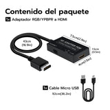 Mcbazel Multifunktionell HDTV HDMI-adapter för PS1/PS2 - RGB/YPBPR(#ADP-1.09)