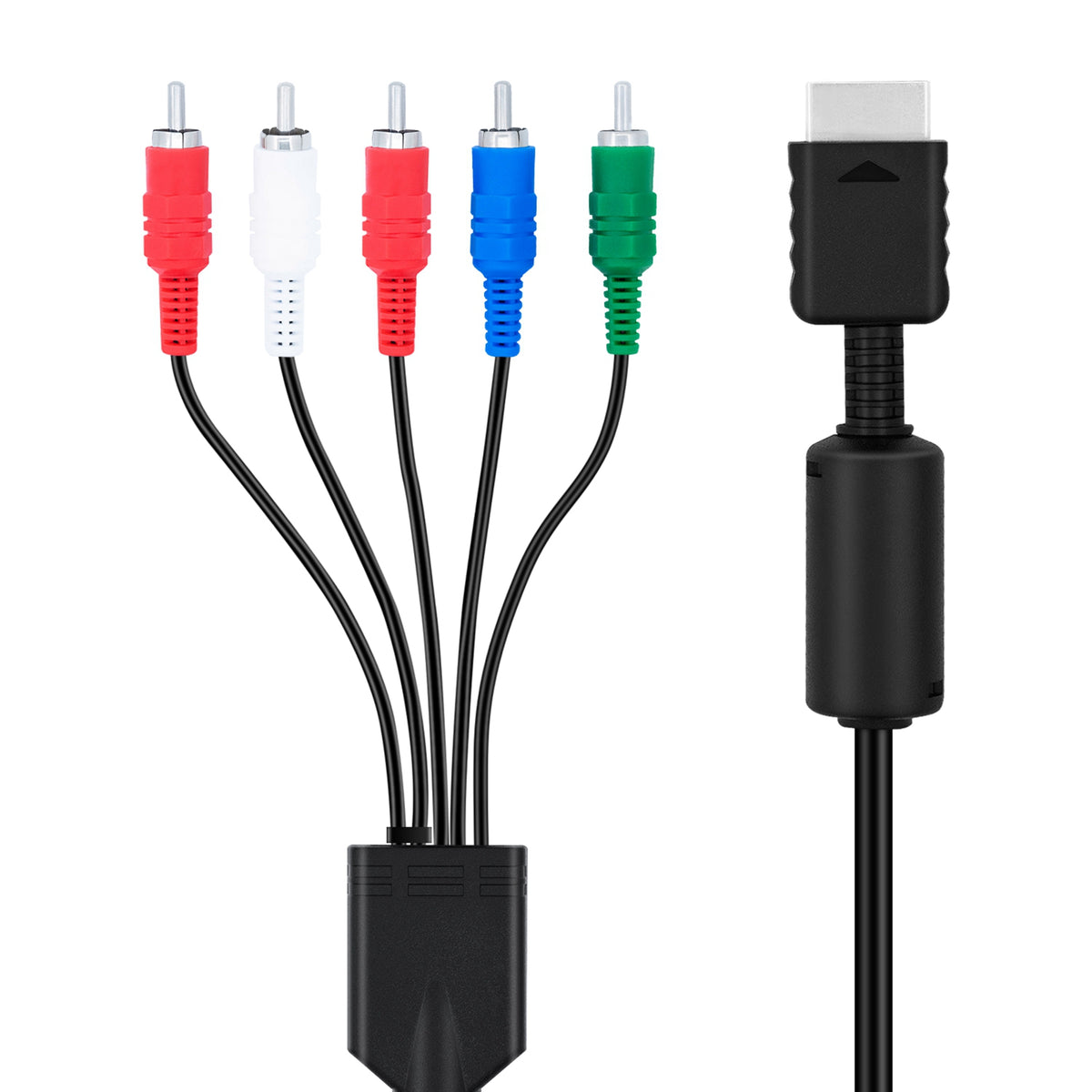 Component HD AV Cable for PS2/PS3/PS3 Slim – 6FT High Definition Video and Audio Cord, HDTV and EDTV (480p Output Supported) Compatible with PS2/PS3/PS3 Slim