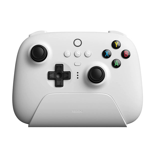 8Bitdo Ultimate 2.4G Wireless Controller with Charging Dock for Windows PC/Android/Raspberry Pi - White (81HA01)
