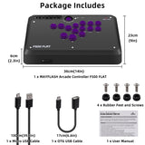 MayFlash All-Button Arcade Controller F500 FLAT for PS4/PS3/Switch/PC Windows/macOS/Android/Xbox One/Xbox 360/Xbox Series S/X