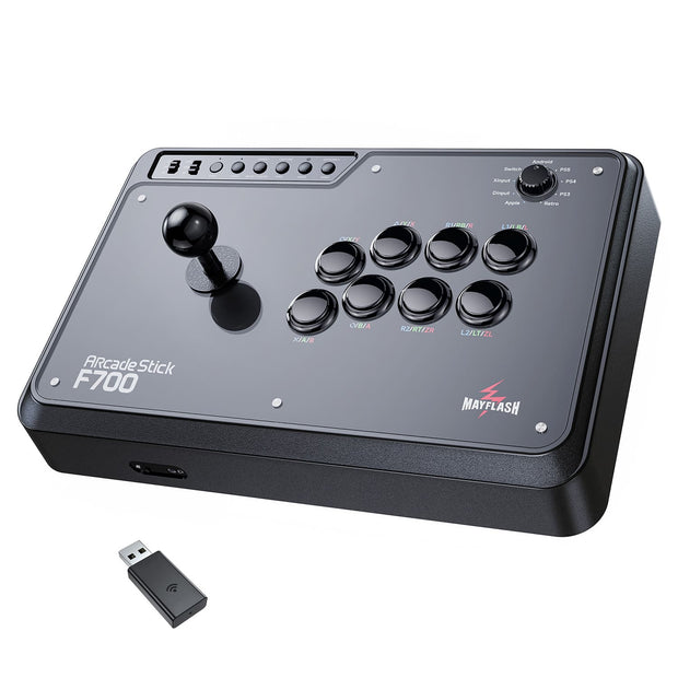 MayFlash Arcade Stick F700 compatible with PS5/ PS4/PS3/Switch/Windows/Apple macOS/iOS/iPadOS/Android/SEGA Mega Drive Genesis mini/Astro City mini/NEOGEO mini/NEOGEO Arcade Stick PRO/Raspberry Pi/Steam Deck
