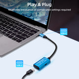 Type C Male to Female Converter Adapter for Tablet/AR/Nintendo Switch/Steam Deck/ROG Ally-Blue(V278A)