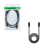 Mcbazel 80Gbps Ultra-Fast for Thunderbolt 5 Cable with up to 120Gbps Bandwidth Boost, 240W Charging Power, Supports 8K Display, Compatible with Thunderbolt 5/4/3, USB 4 and USB-C - 1m/3.3ft